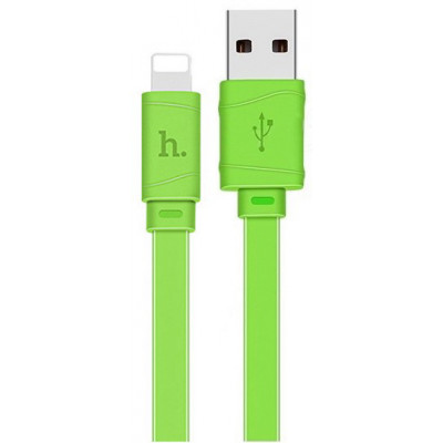 Кабель USB - Lightning hoco. X5 Bamboo 1M, зеленый