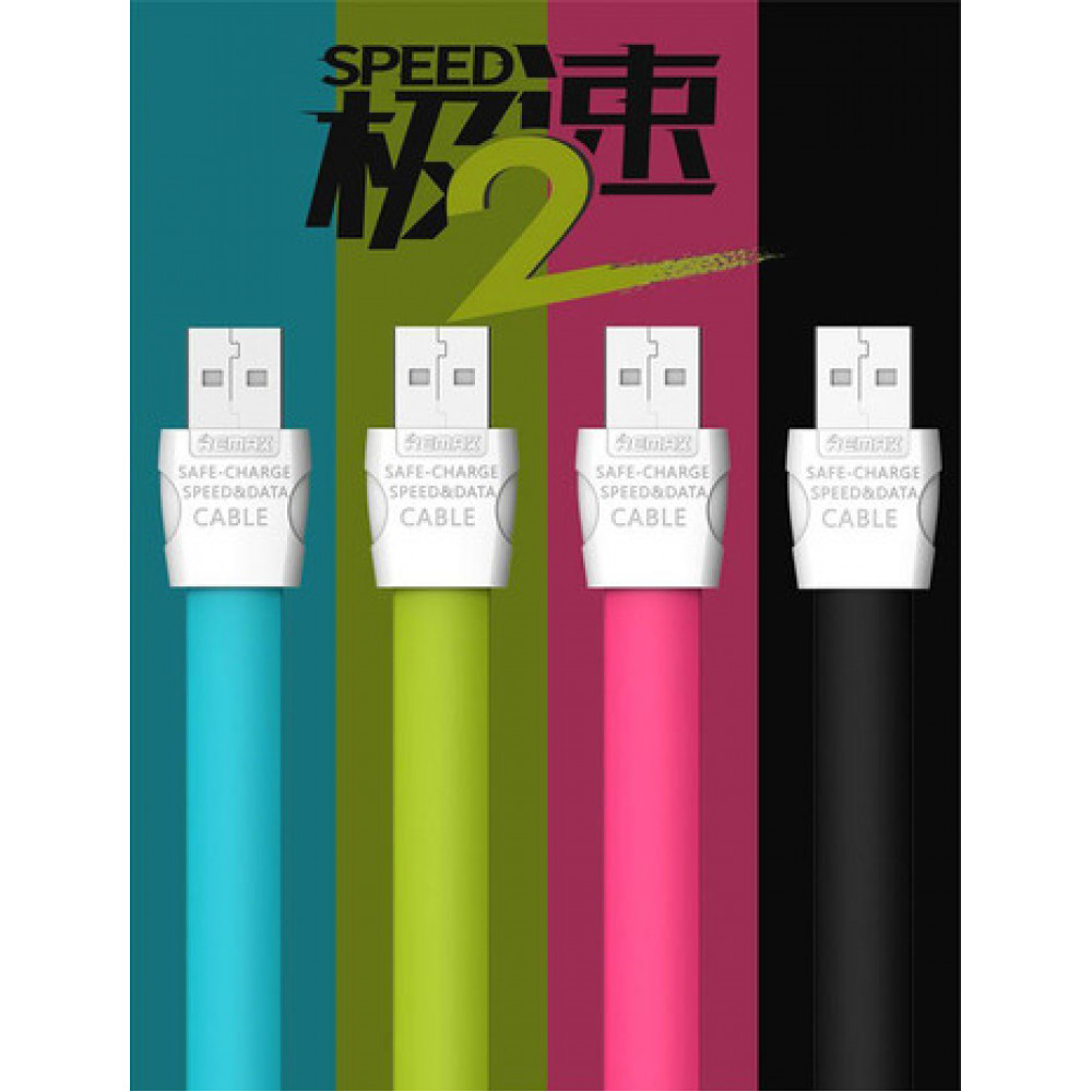 Кабель USB - Lightning Remax FullSpeed Data Line 2, розовый