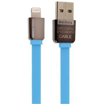 Кабель USB - Lightning Remax KingKong Safe-Charge (с запахом) 1М, голубой
