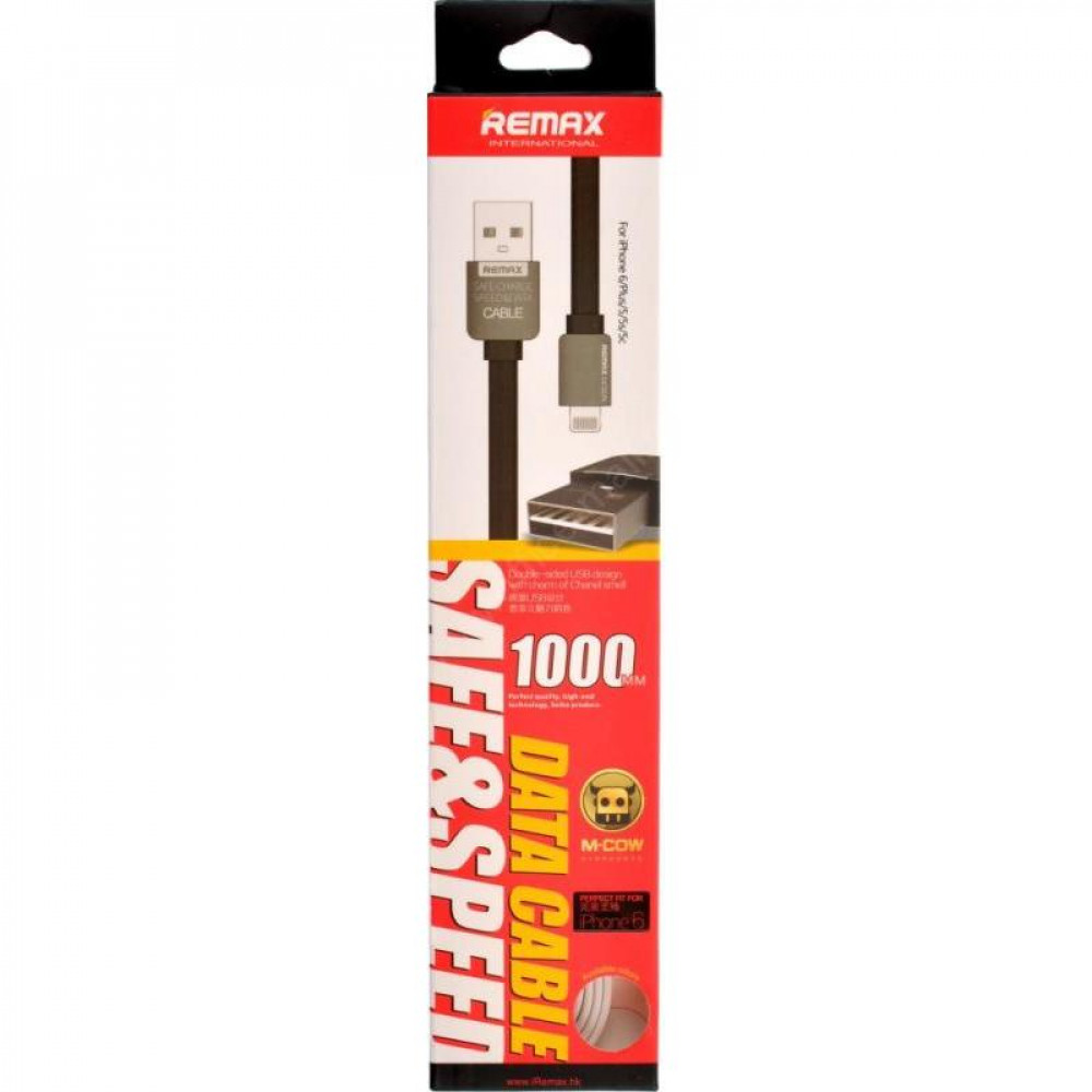 Кабель USB - Lightning Remax KingKong Safe-Charge (с запахом) 1М, голубой