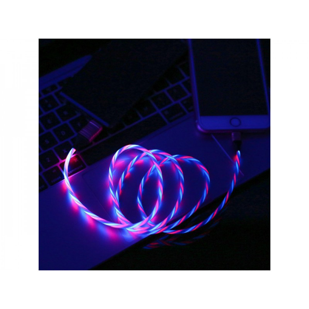 Кабель USB - Lightning Remax Luminous RC-130i, черный