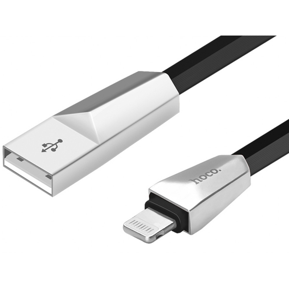 Кабель USB - Lightning hoco. X4 ZINC 1.2M, черный