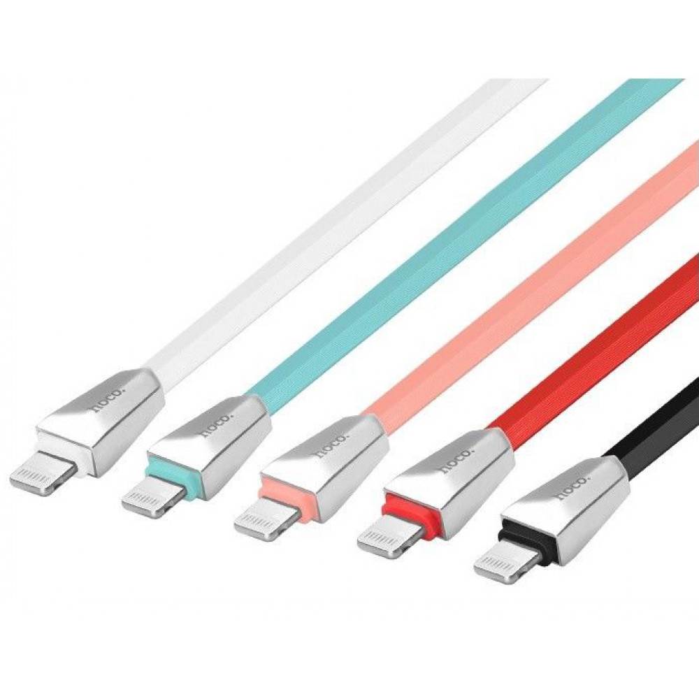Кабель USB - Lightning hoco. X4 ZINC 1.2M, красный