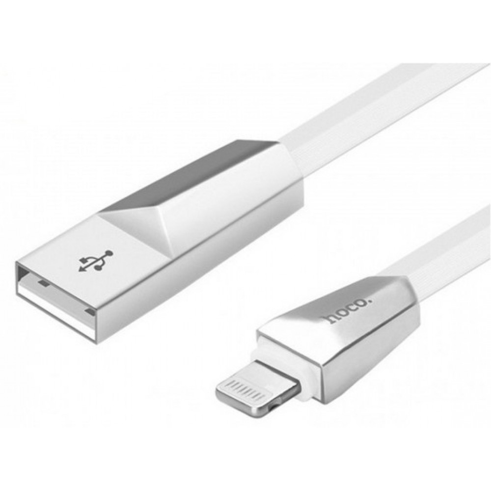 Кабель USB - Lightning hoco. X4 ZINC 1.2M, белый