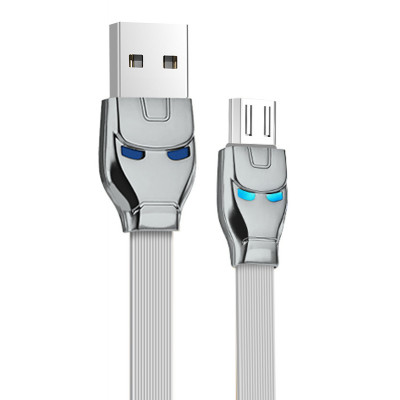Кабель USB - Micro USB hoco. U14 Steel, серый