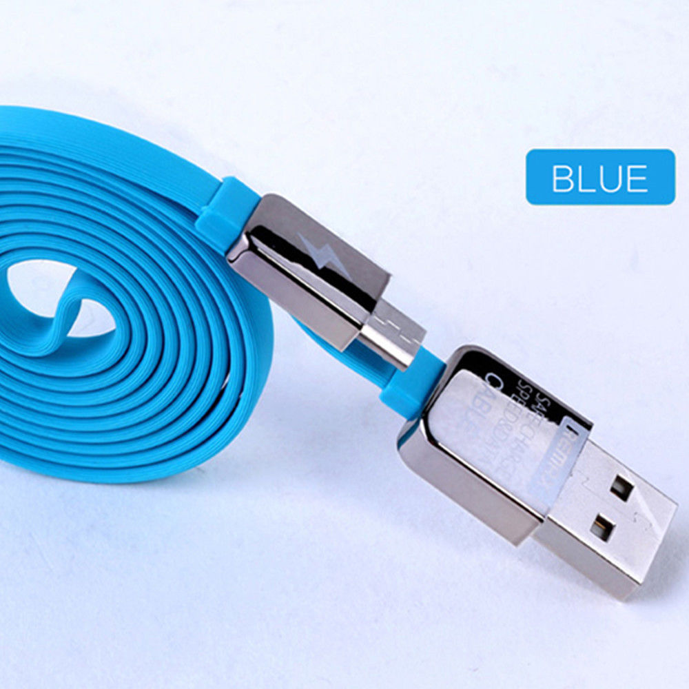 Кабель USB - Micro USB Remax KingKong Safe-Charge (с запахом) 1М, голубой