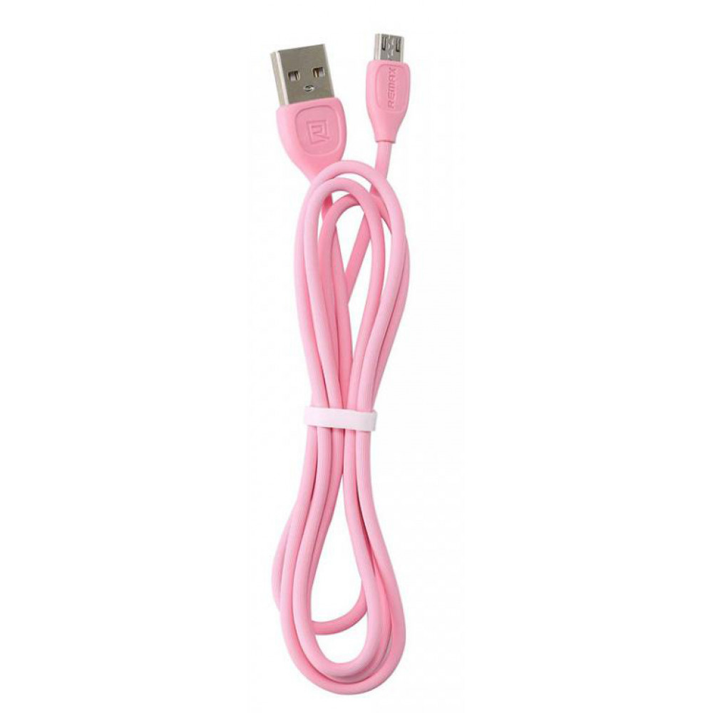 Кабель USB - Micro USB Remax Lesu RC-050m, розовый