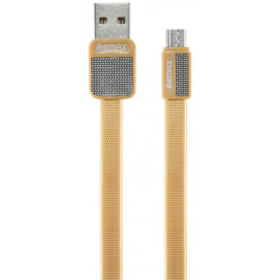 Кабель USB - Micro USB Remax Platinum Metal RC-044m 1M, золотой