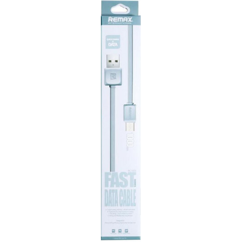 Кабель USB - Micro USB Remax Fast Data RC-008m 1М, серый