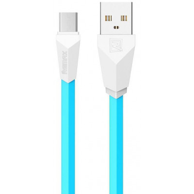 Кабель USB - Micro USB Remax Aliens RC-030m 1М, голубой