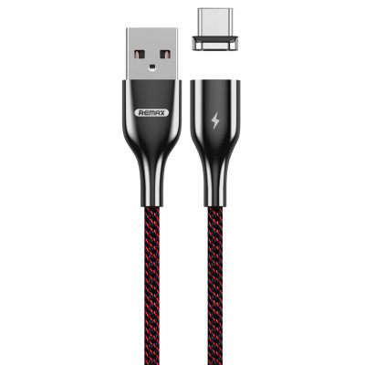 Кабель USB - Micro USB магнитный Remax RC-158m, черный