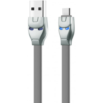 Кабель USB - TYPE-C hoco. U14 Steel, серый