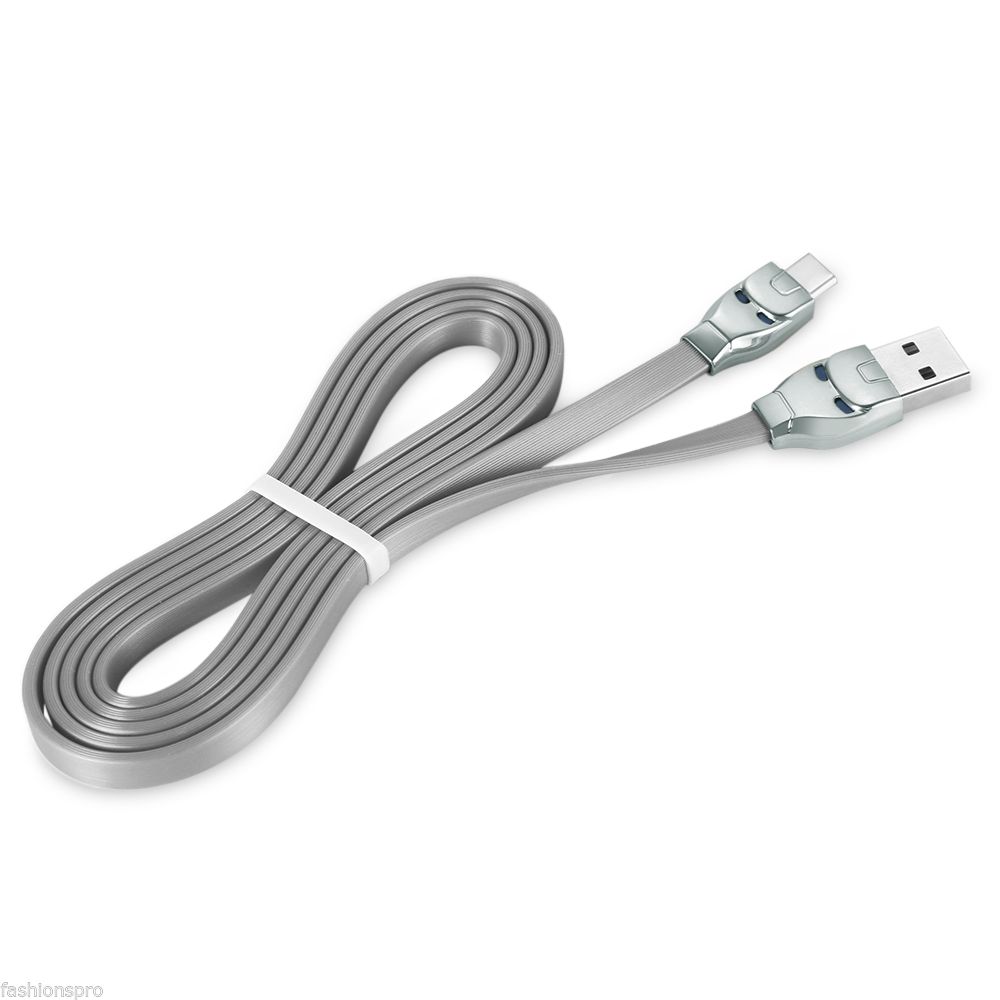 Кабель USB - TYPE-C hoco. U14 Steel, серый