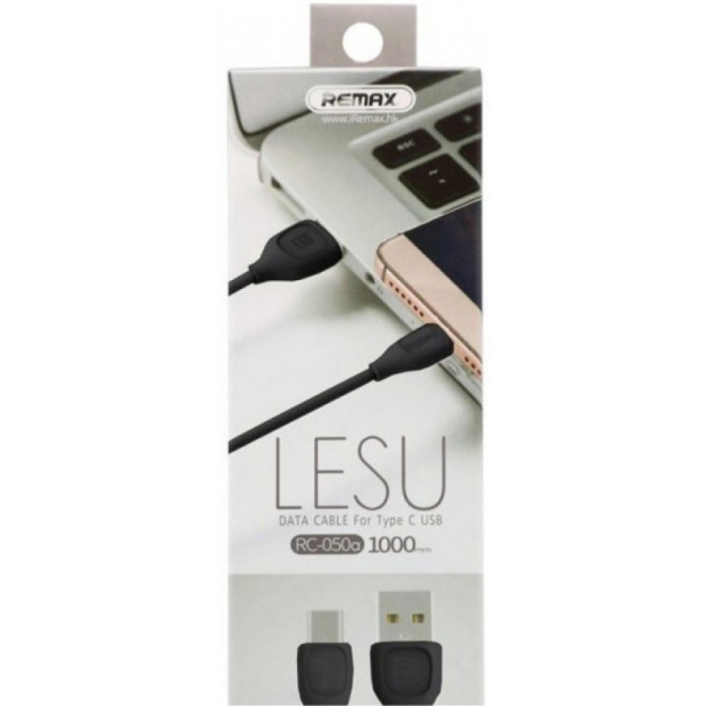 Кабель USB - TYPE-C Remax LESU RC-050a, черный