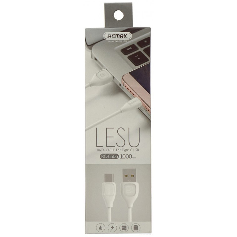 Кабель USB - TYPE-C Remax LESU RC-050a, белый