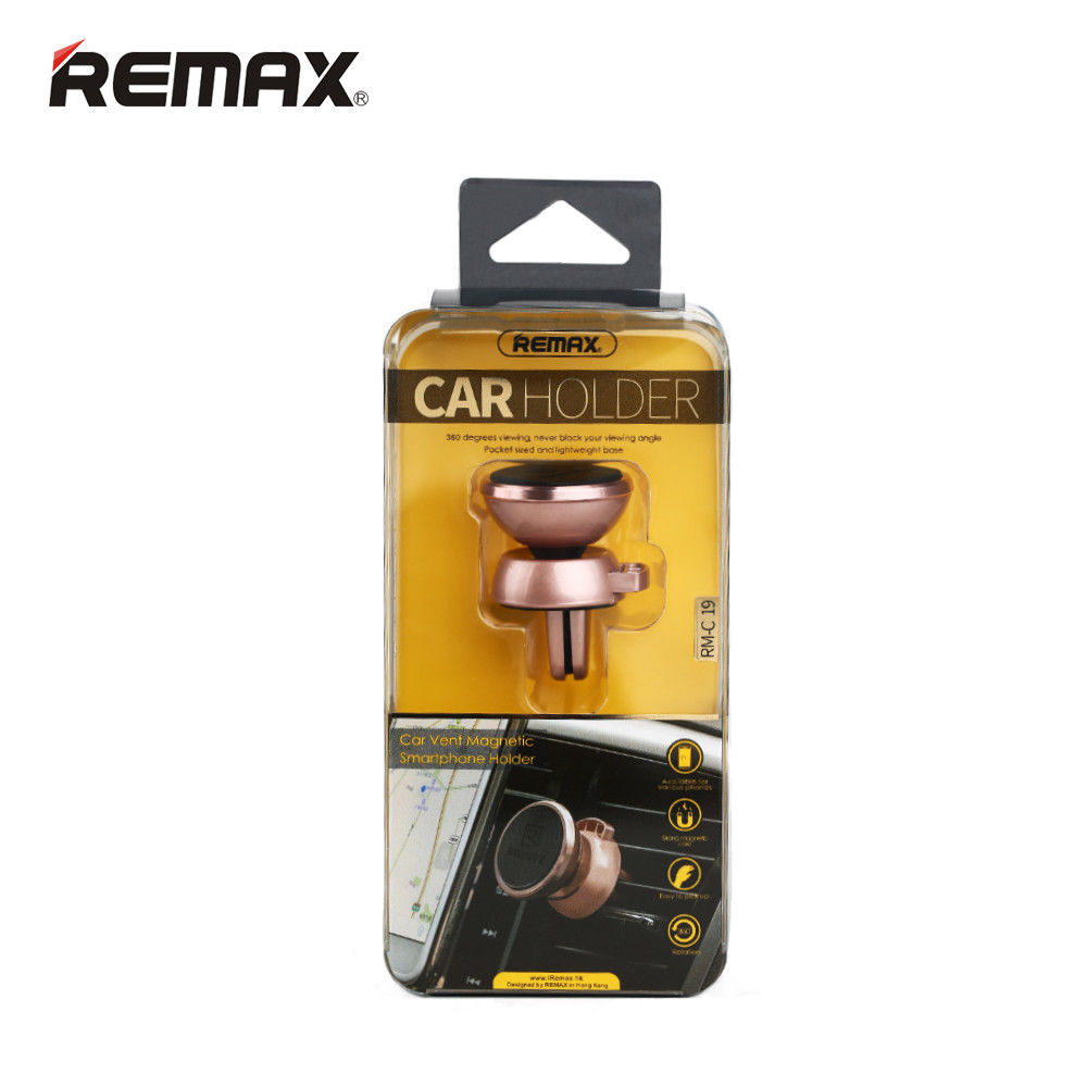 Автомобильный магнитный держатель Remax C19 черный