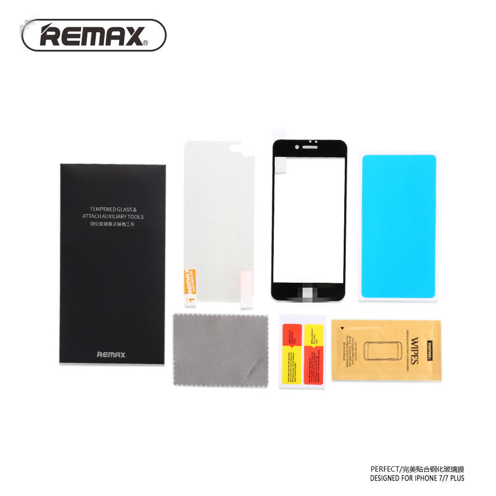 Защитное стекло 2.5D REMAX Perfect Tempered Glass для iPhone 7/ 8 черное