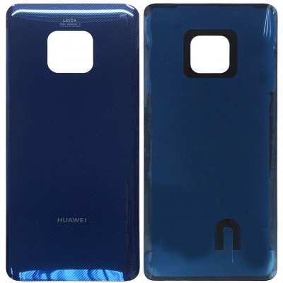Задняя крышка для Huawei Mate 20 Pro, синяя с тиснением (Midnight Blue)