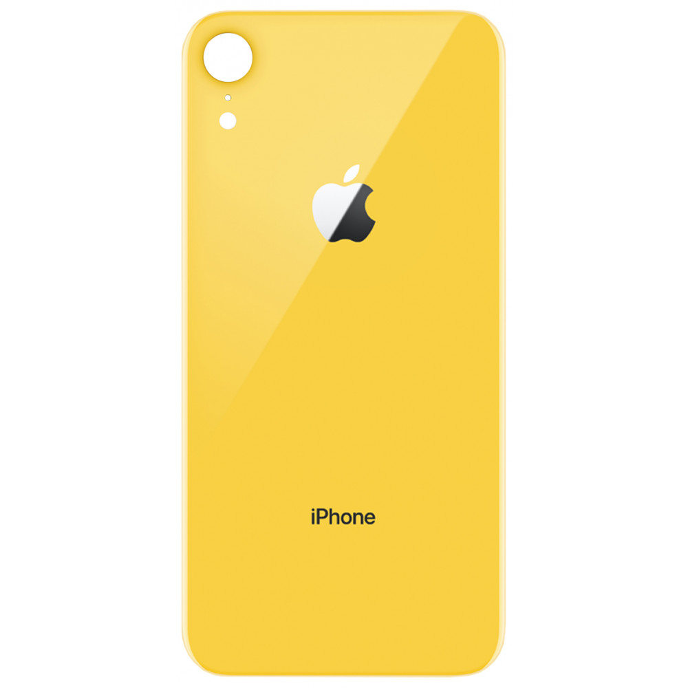 Задняя крышка для iPhone XR, желтая