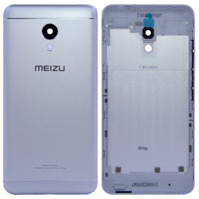 Задняя крышка для Meizu M3s mini серебряная