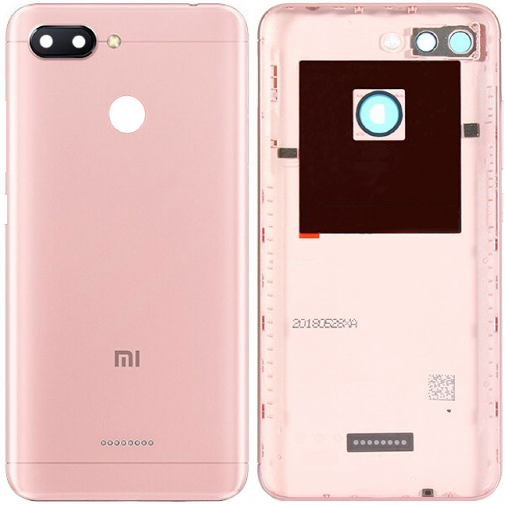 Задняя крышка для Xiaomi Redmi 6, розовая