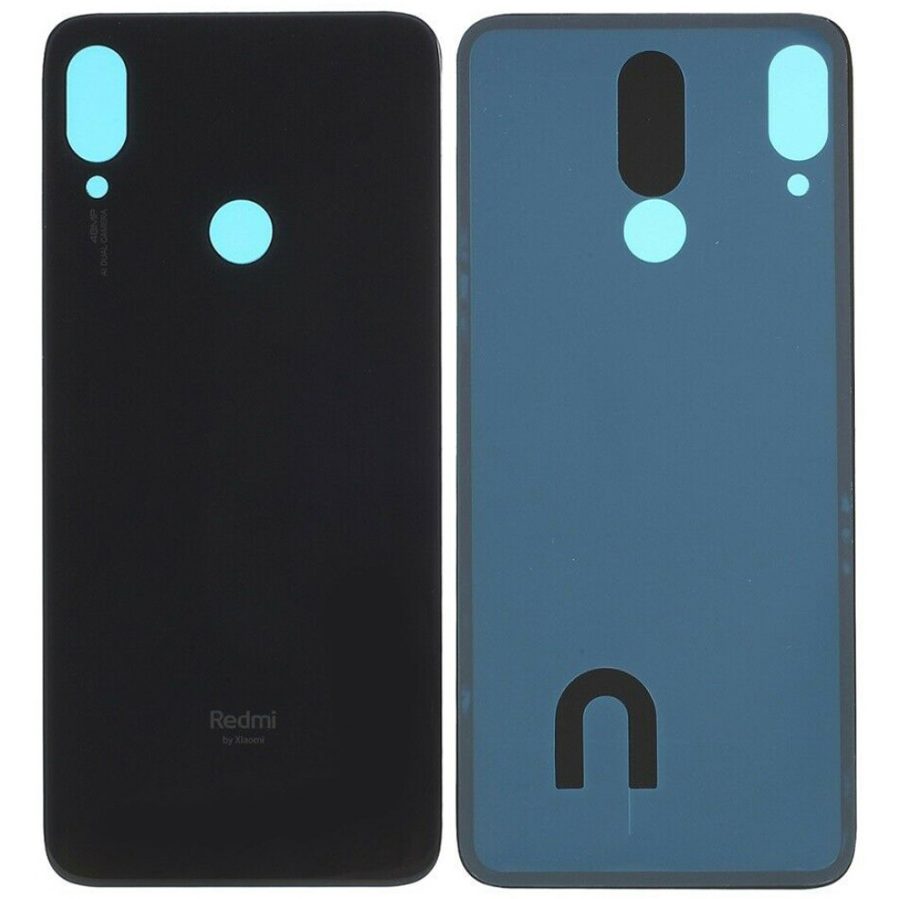Задняя крышка для Xiaomi Redmi Note 7, черная (Bright Black)