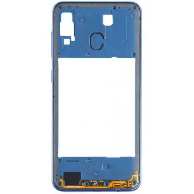 Средняя часть корпуса (рамка) для Samsung Galaxy A30 (A305F), синяя