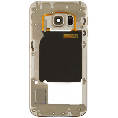 Средняя часть корпуса (рамка) для Samsung Galaxy S6 Edge ( G925F ) золото