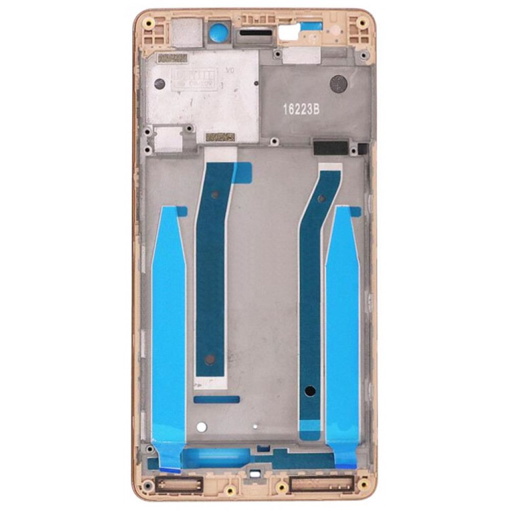 Средняя часть корпуса (рамка) для Xiaomi Redmi 3, золотая