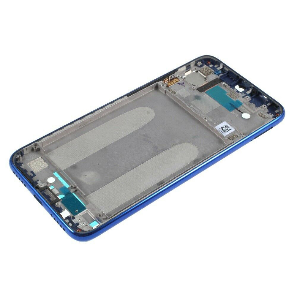 Средняя часть корпуса (рамка) для Xiaomi Redmi Note 7, синяя (Fantasy Blue)