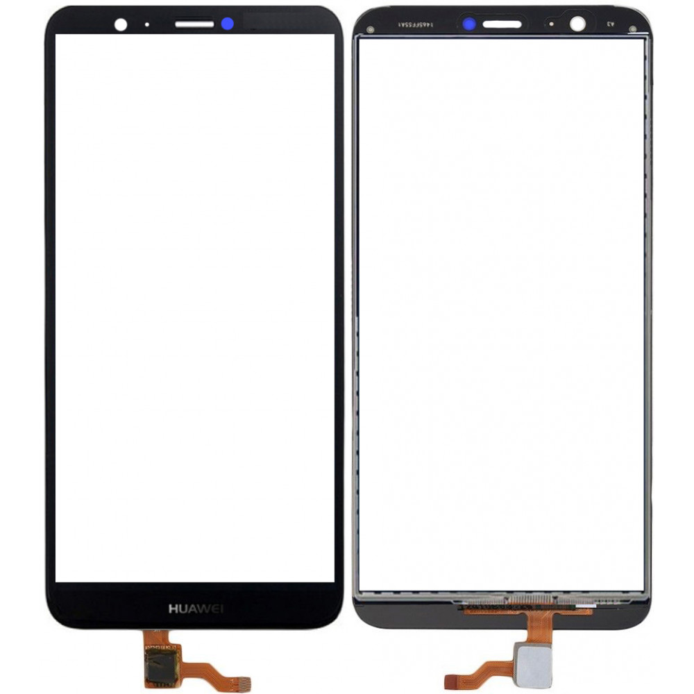 Сенсорное стекло (тачскрин) для Huawei Enjoy 7s / P Smart, черное