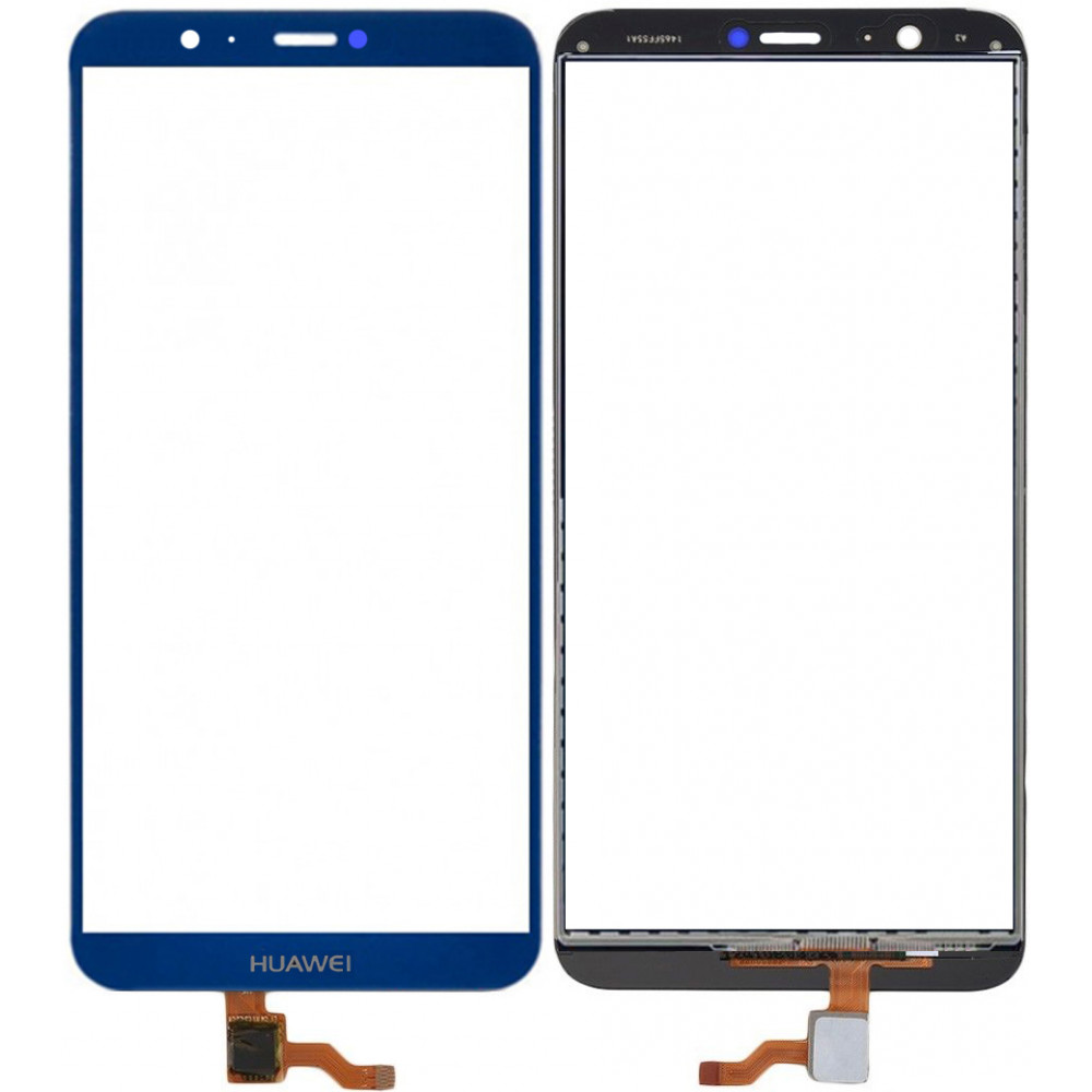 Сенсорное стекло (тачскрин) для Huawei Enjoy 7s / P Smart, синее