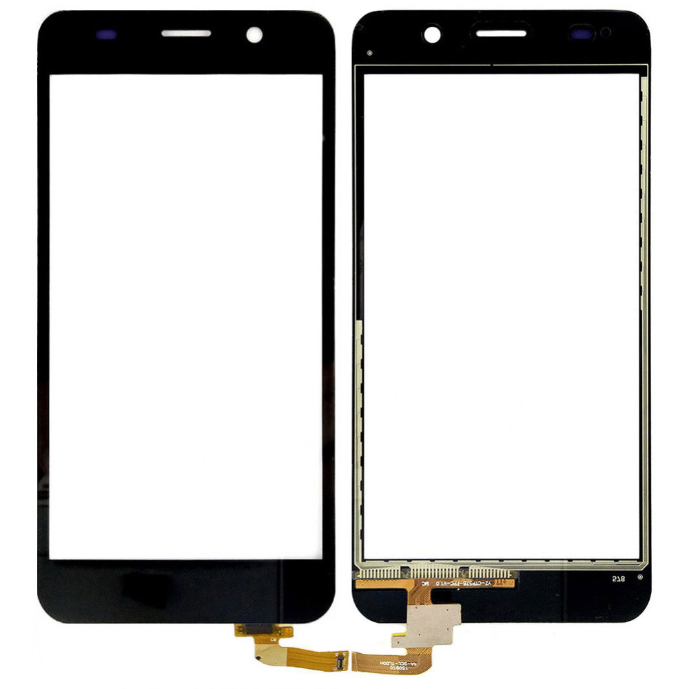 Сенсорное стекло (тачскрин) для Huawei Honor 4A / Y6 (2015), черное