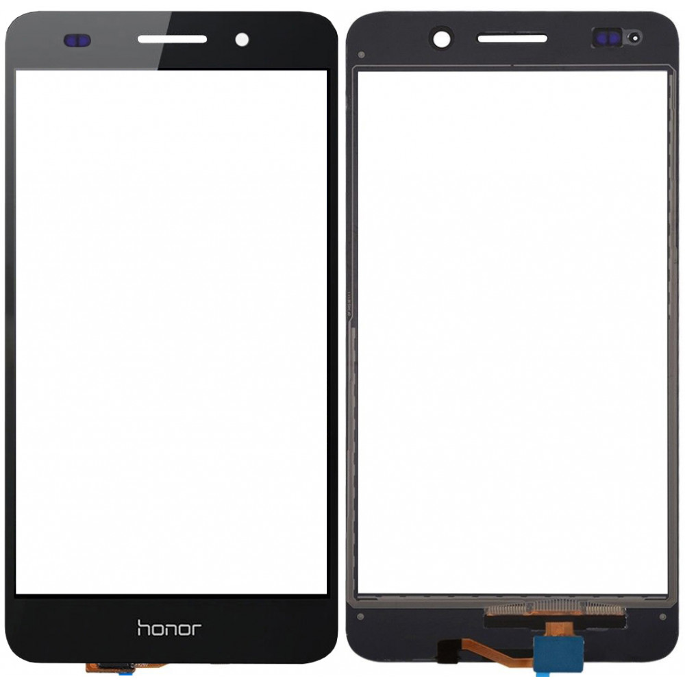 Сенсорное стекло (тачскрин) для Huawei Honor 5A / Y6 II (2016), черное