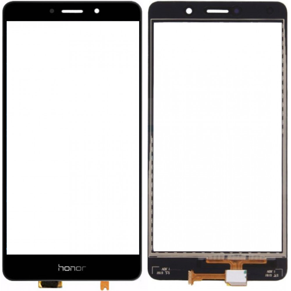 Сенсорное стекло (тачскрин) для Huawei Honor 6X, черное