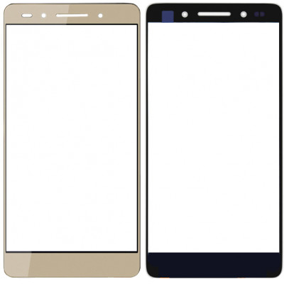 Сенсорное стекло (тачскрин) для Huawei Honor 7, золотое