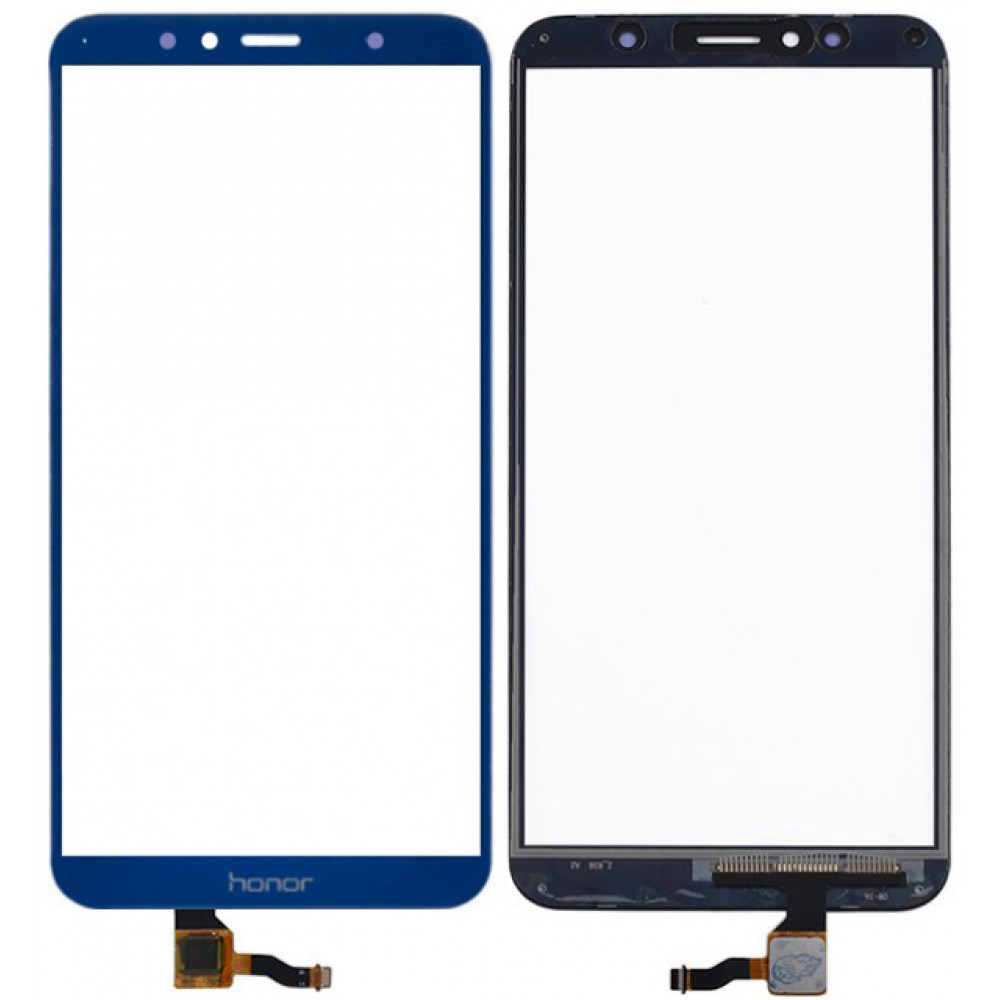 Сенсорное стекло (тачскрин) для Huawei Honor 7A Pro, синее