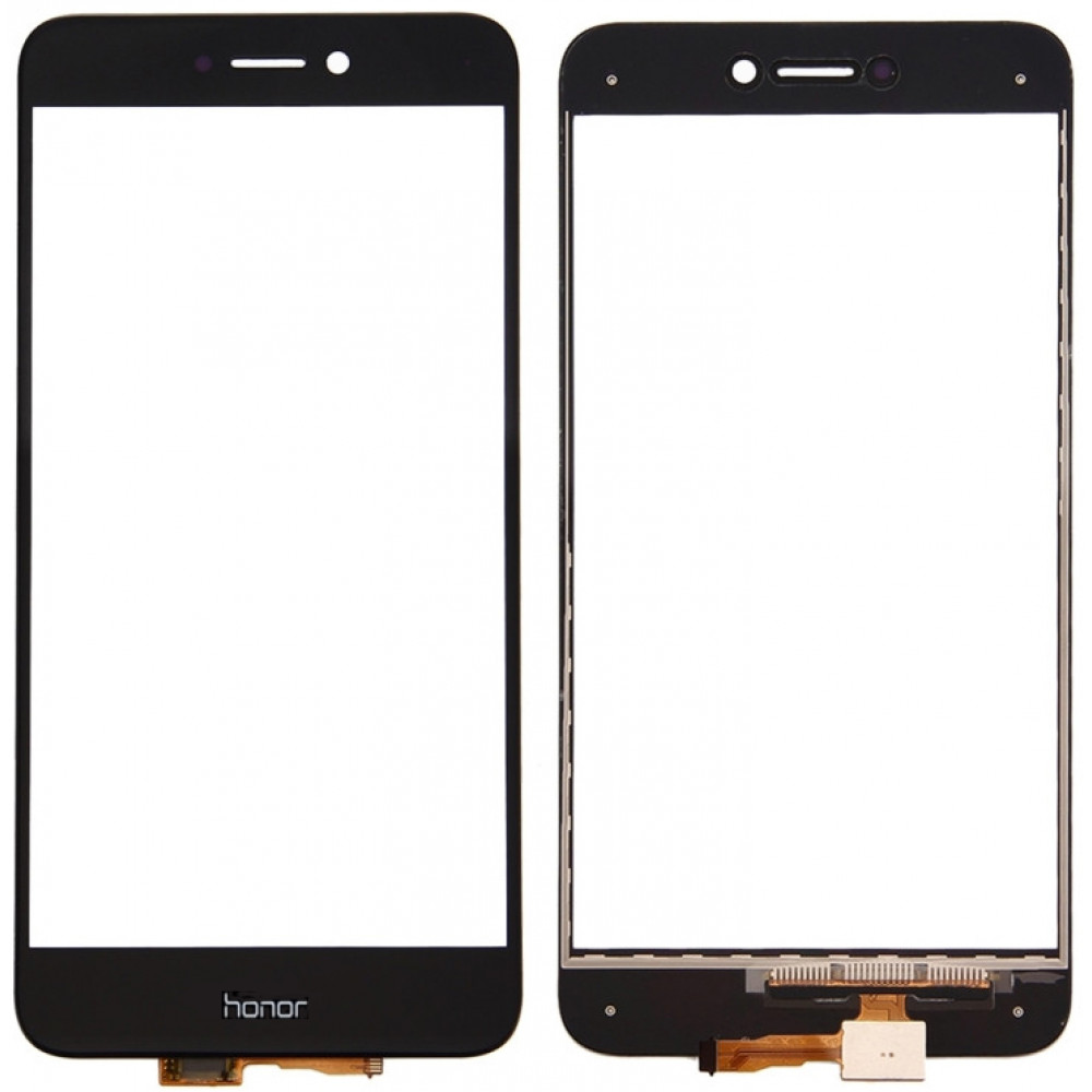 Сенсорное стекло (тачскрин) для Huawei Honor 8 Lite, черное