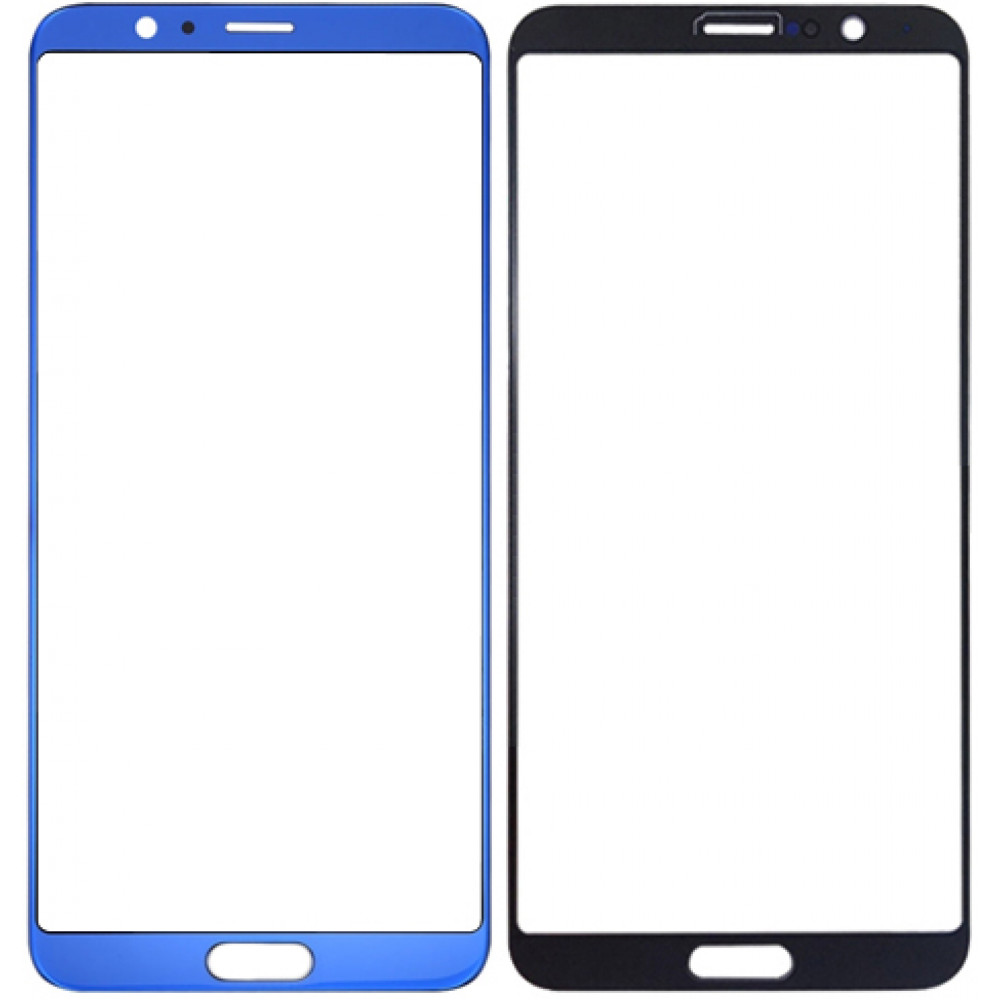 Сенсорное стекло (тачскрин) для Huawei Honor V10 (View 10), синее