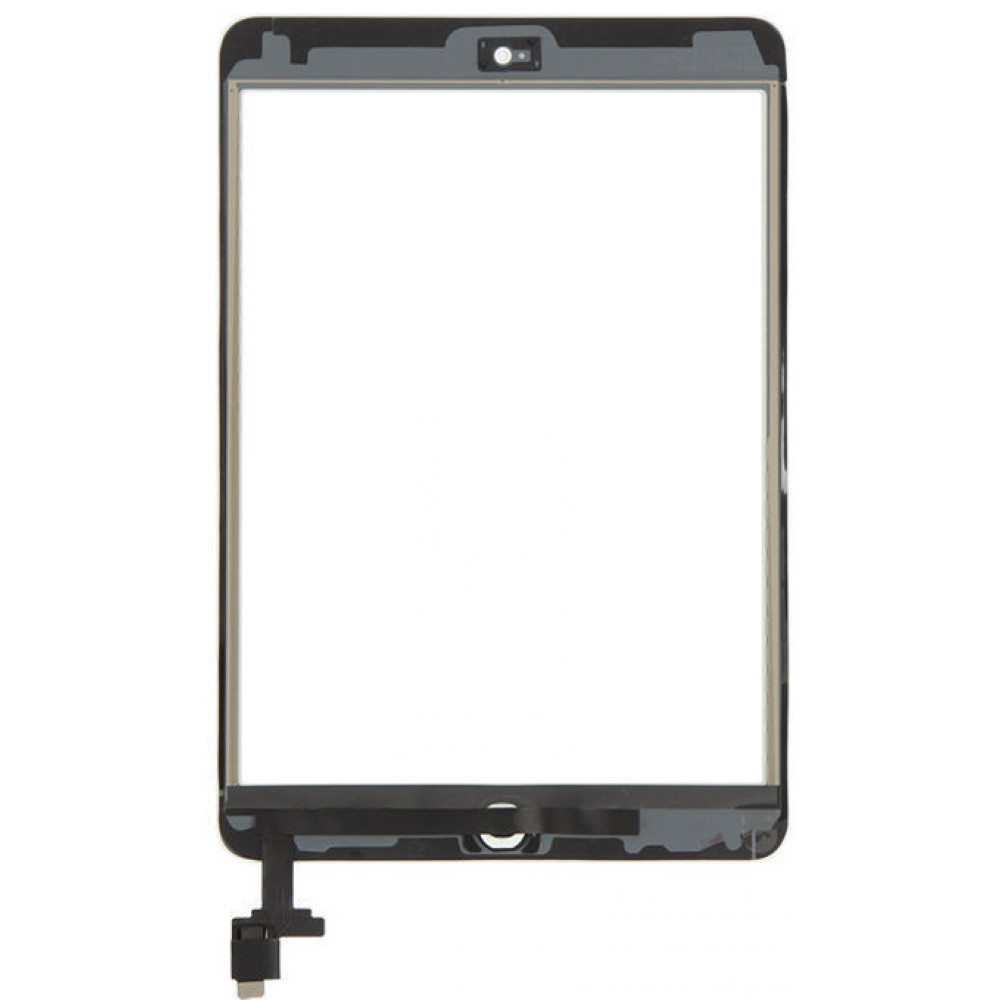 Сенсорное стекло (тачскрин) для iPad Mini 3 с кнопкой HOME и контроллером White