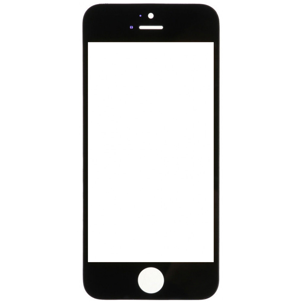 Стекло дисплея с рамкой для iPhone 5 черное