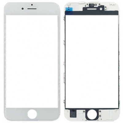 Стекло дисплея с рамкой для iPhone 6S белое