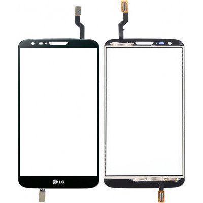 Сенсорное стекло (тачскрин) для LG G2, черное