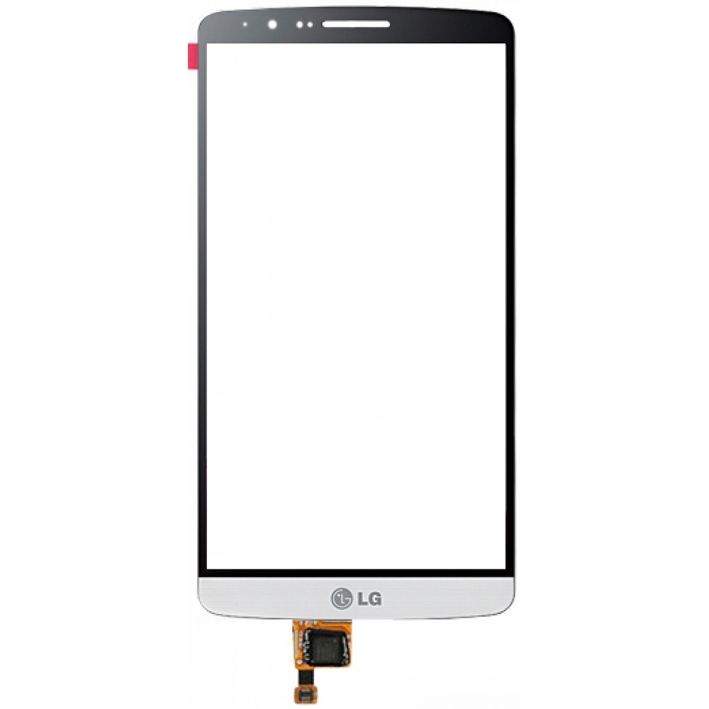 Сенсорное стекло (тачскрин) для LG G3, белое