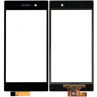 Сенсорное стекло (тачскрин) для Sony Xperia Z1, черное