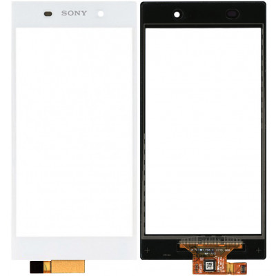 Сенсорное стекло (тачскрин) для Sony Xperia Z1, белое
