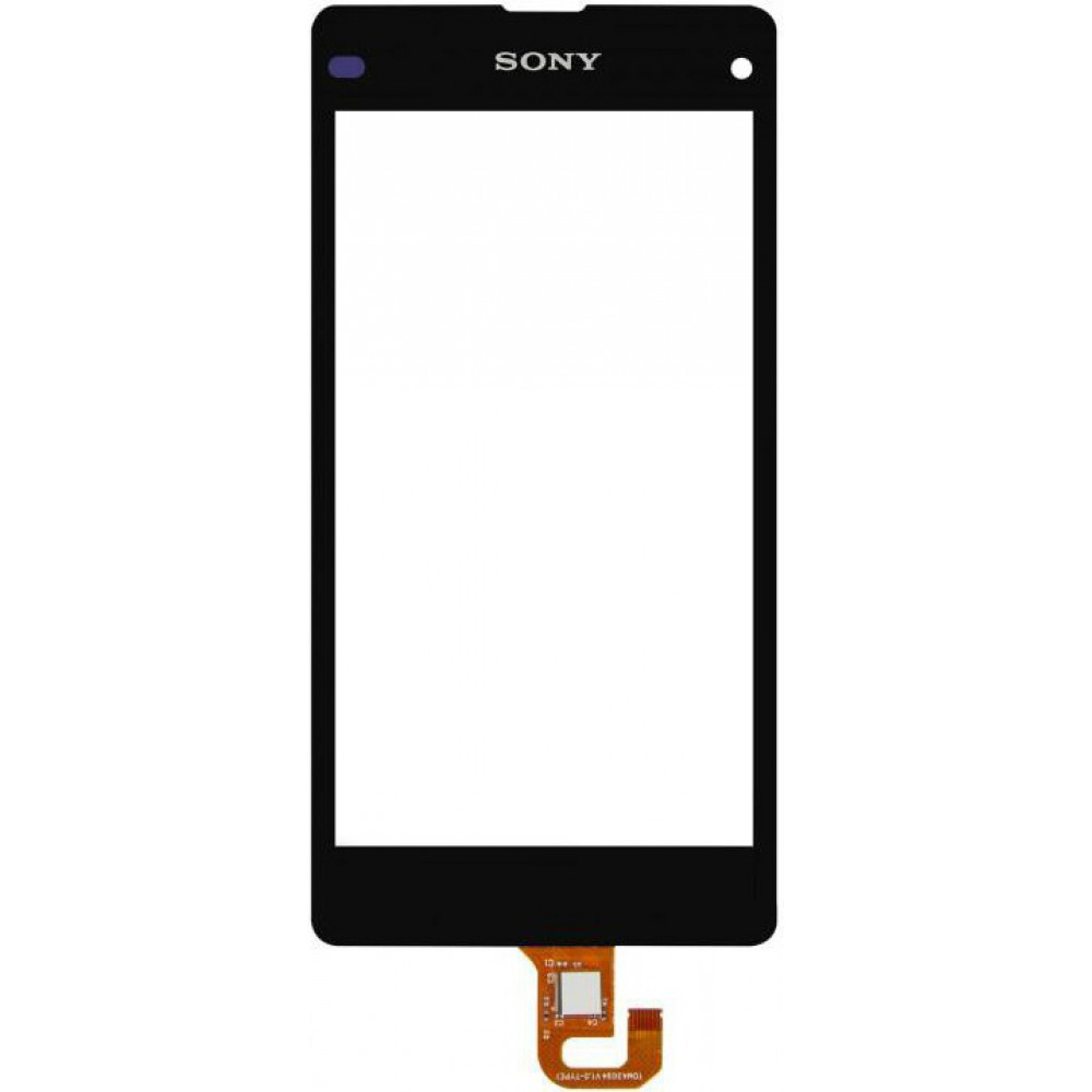 Сенсорное стекло (тачскрин) для Sony Xperia Z1 Compact, черное