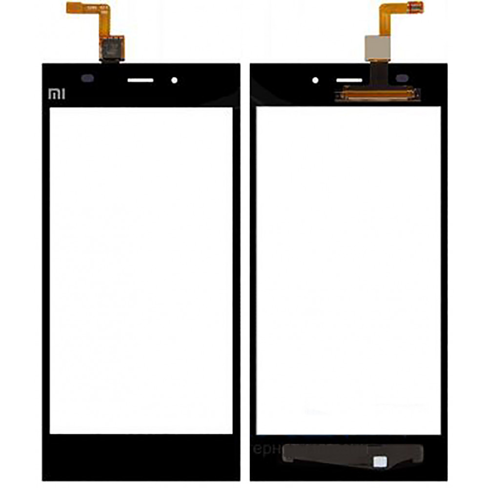 Сенсорное стекло (тачскрин) для Xiaomi Mi3, черное