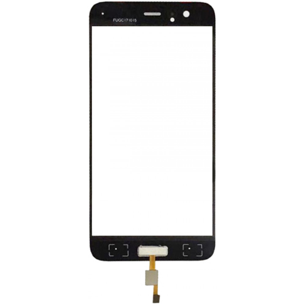 Сенсорное стекло (тачскрин) для Xiaomi Mi6 с датчиком отпечатка, черное