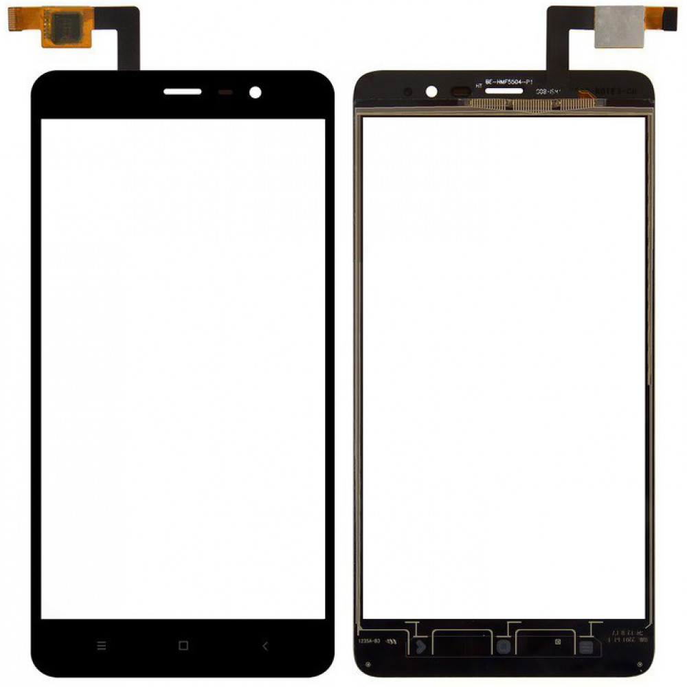Сенсорное стекло (тачскрин) для Xiaomi Redmi Note 3 / Redmi Note 3 Pro, черное